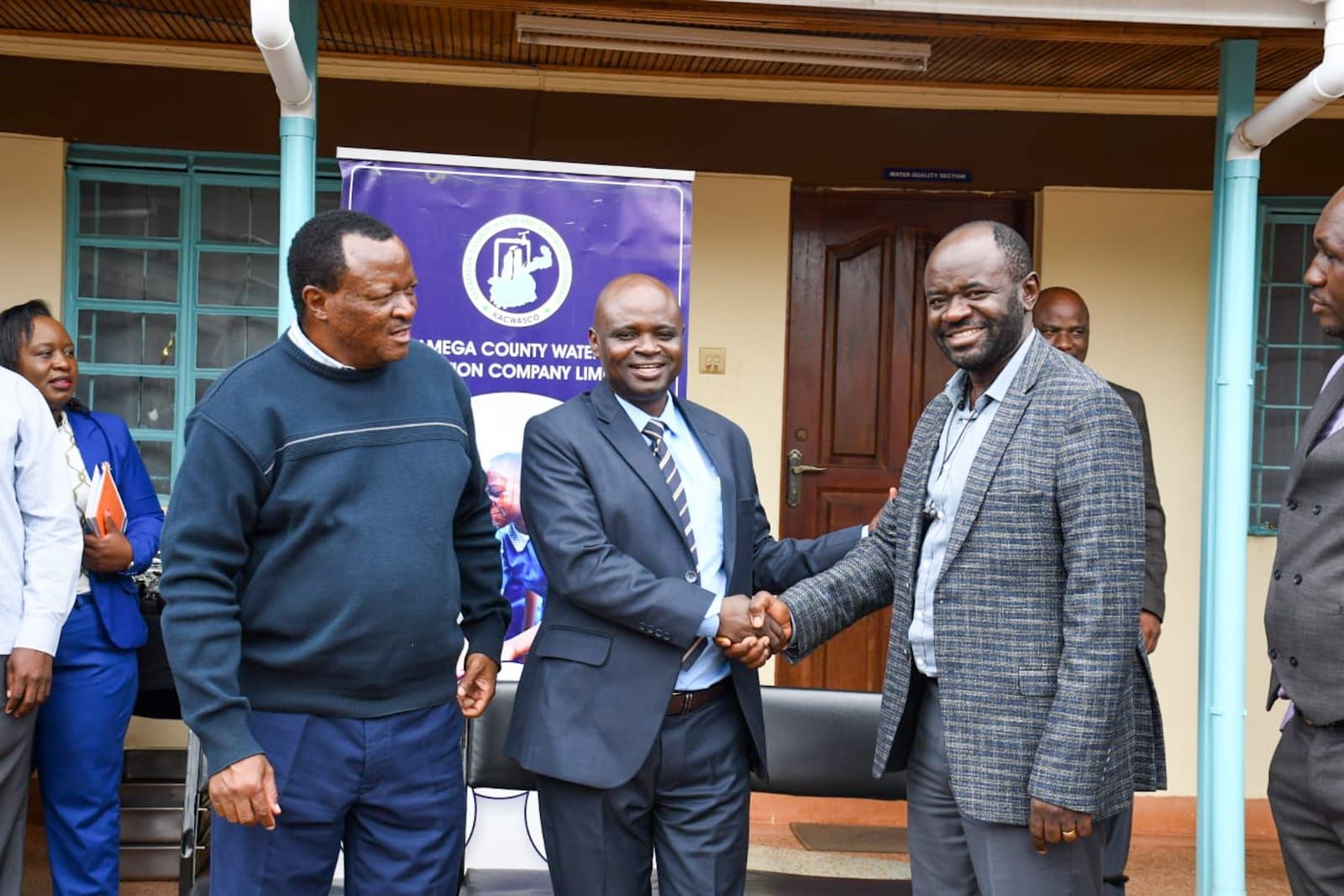 MD Eng. Ogol welcomes new TM Eng Jesse Ambundo, accompanied by BoD Chairman Mr. Boaz Bulimu